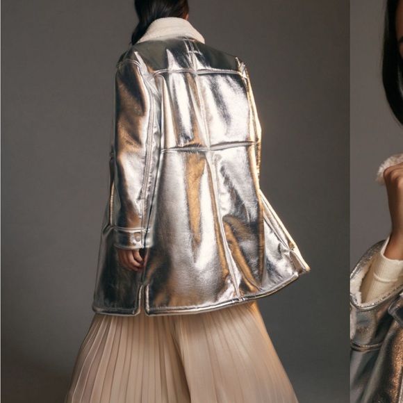 Avec Les Filles Silver Coat - Picture 6 of 14